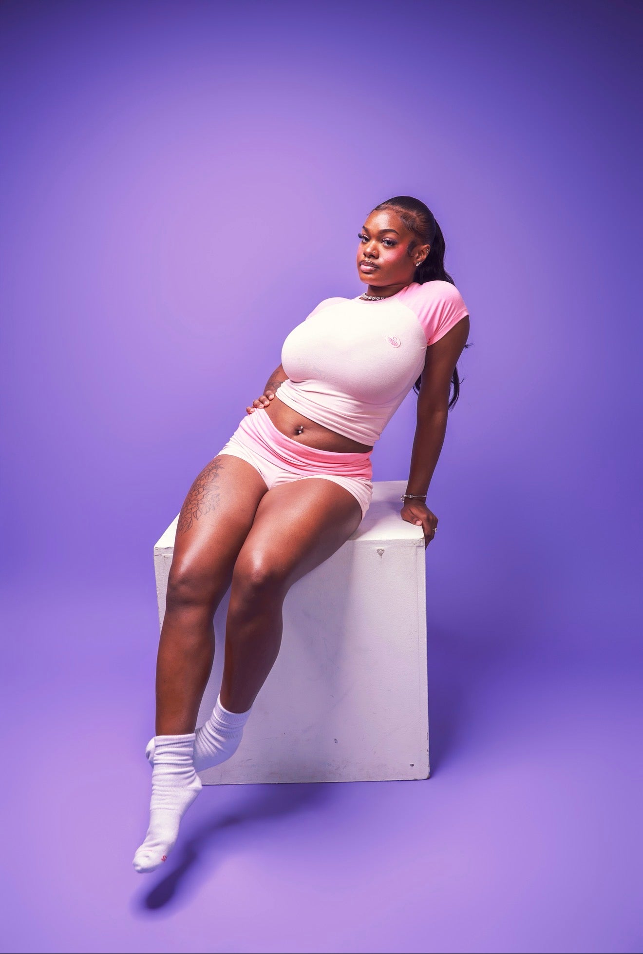 Bowté Short Set (Malibu Blush) PREORDER